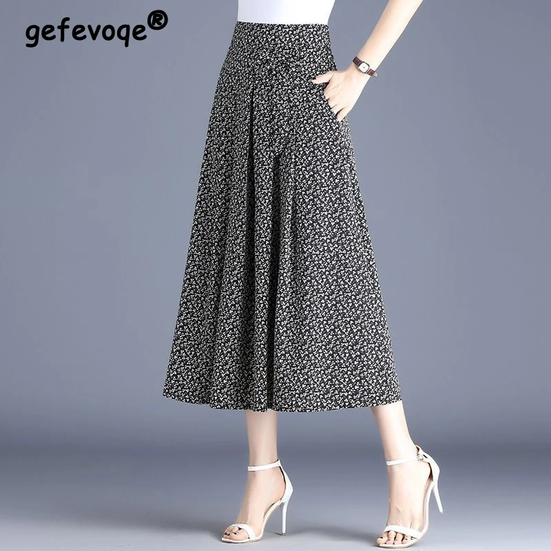 Женская одежда весна-лето 2024 Модная элегантная плиссированная юбка А-силуэта с