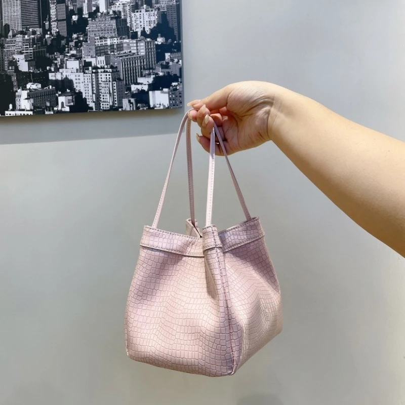 Сумки для женщин 2024 новый стиль Макарон воловья кожа крокодила узор овощи