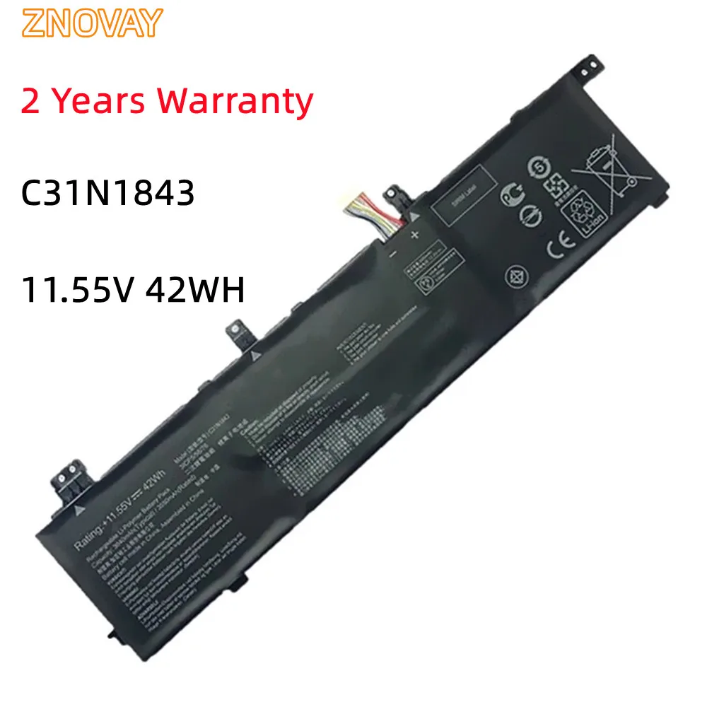 

C31N1843 11.55V 42WH Laptop Battery For ASUS VivoBook X432FA X532FL S14 S432 S432FA S432FL S15 S532 S532FA S532FL 0B200-03430000