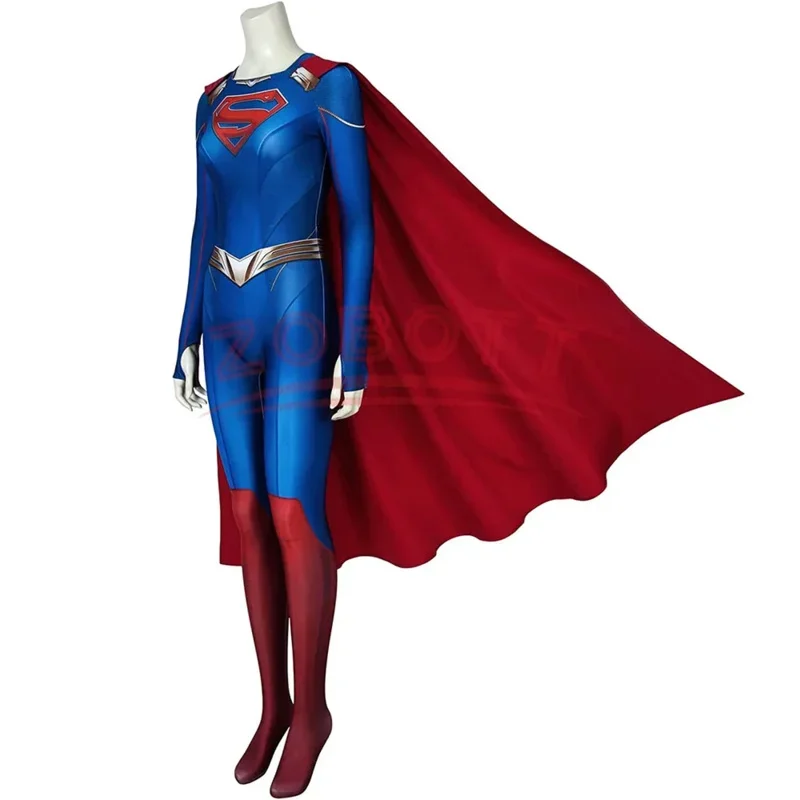 Синее боди SuperGirl для косплея