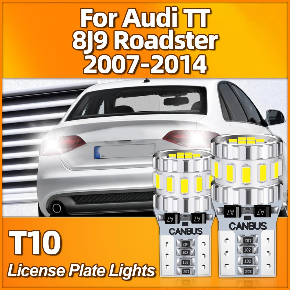 2X T10 W5W светодиодный Canbus 3400LM супер яркие автомобильные номерные знаки 12 в 6000K для