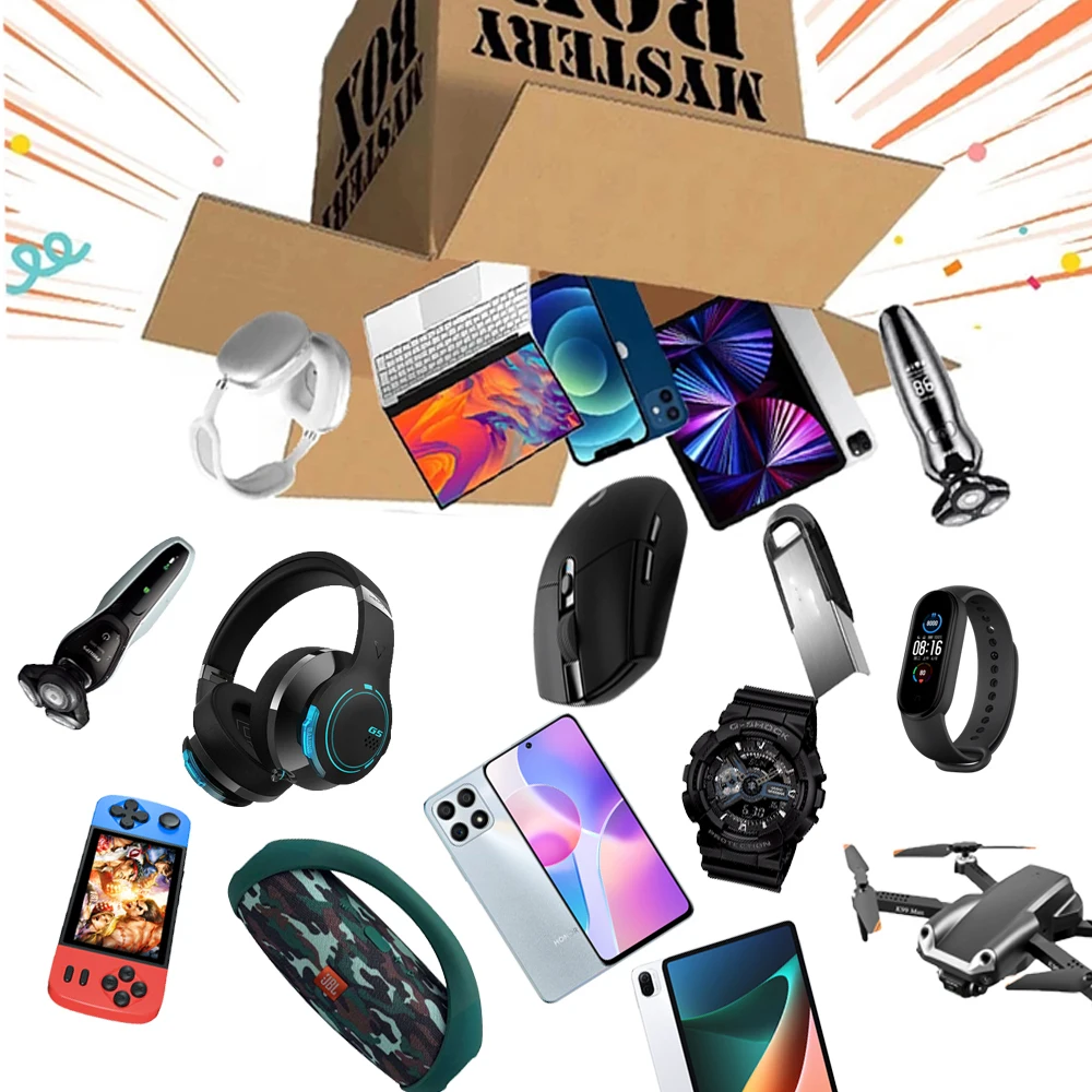 

Lucky Mystery Blind Box Pleasantly Surprised Box High Quality New 100% Winning Random Item Electronic Product Christmas Gifts