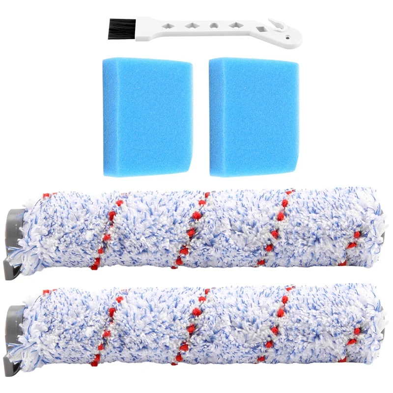 

Сменный ролик-щетка для беспроводного пылесоса Tineco Ifloor Wet Dry, 2 ролика + 2 предварительно фильтрующих пены