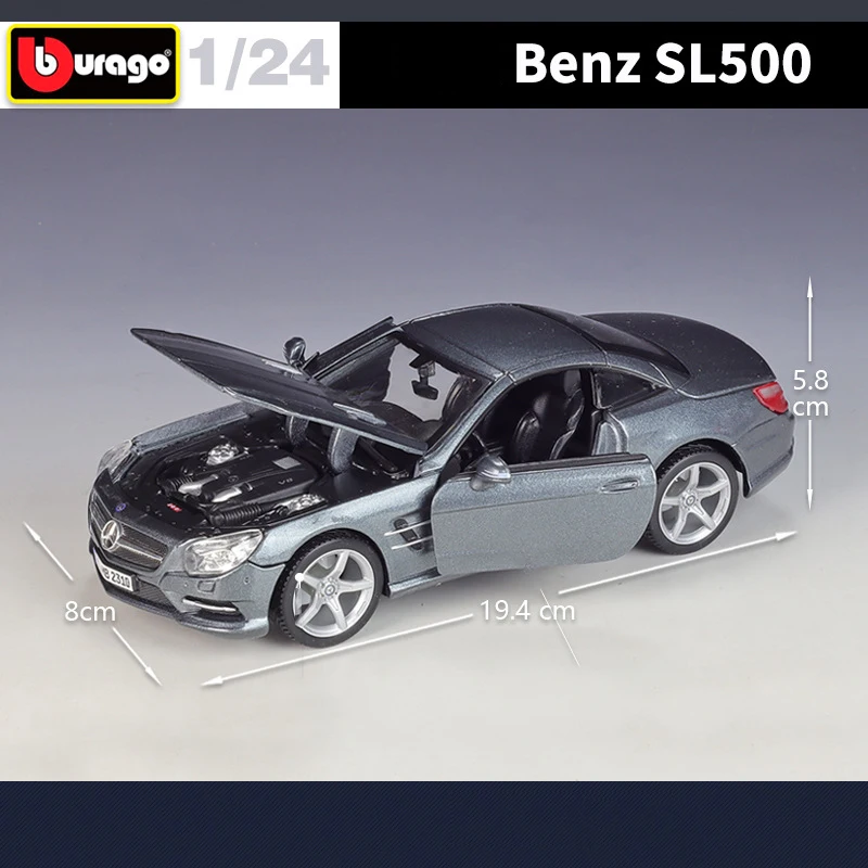 

Bburago 1:24 Mercedes-Benz SL500 Alloy Car Model Diecasts & Toy Vehicles Collect Car Toy Boy Birthday gifts