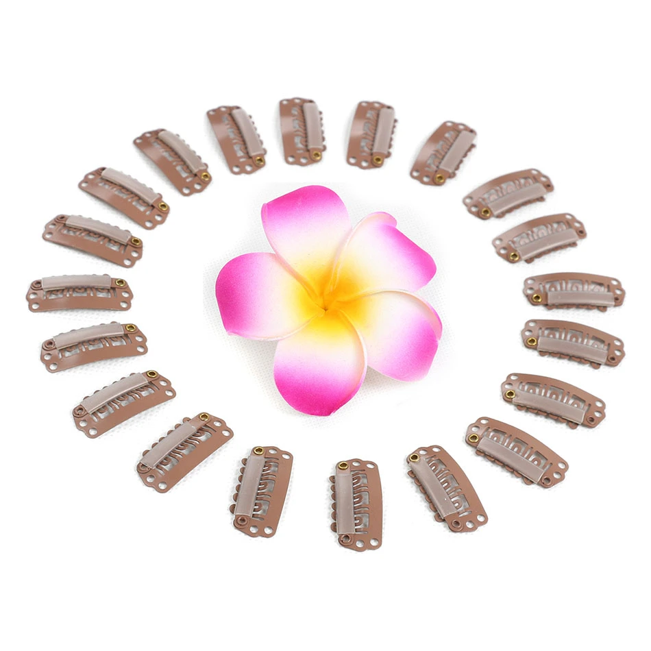 

Meepo 20Pcs/Lot Metal Snap Clips For Hair Extensions