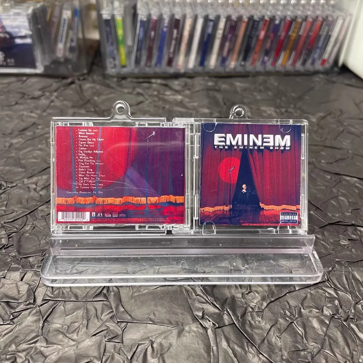Брелок в стиле хип-хоп Slim Shady MINI Music CD NFC Play Song The Eminem Show Album для ключей Косплей