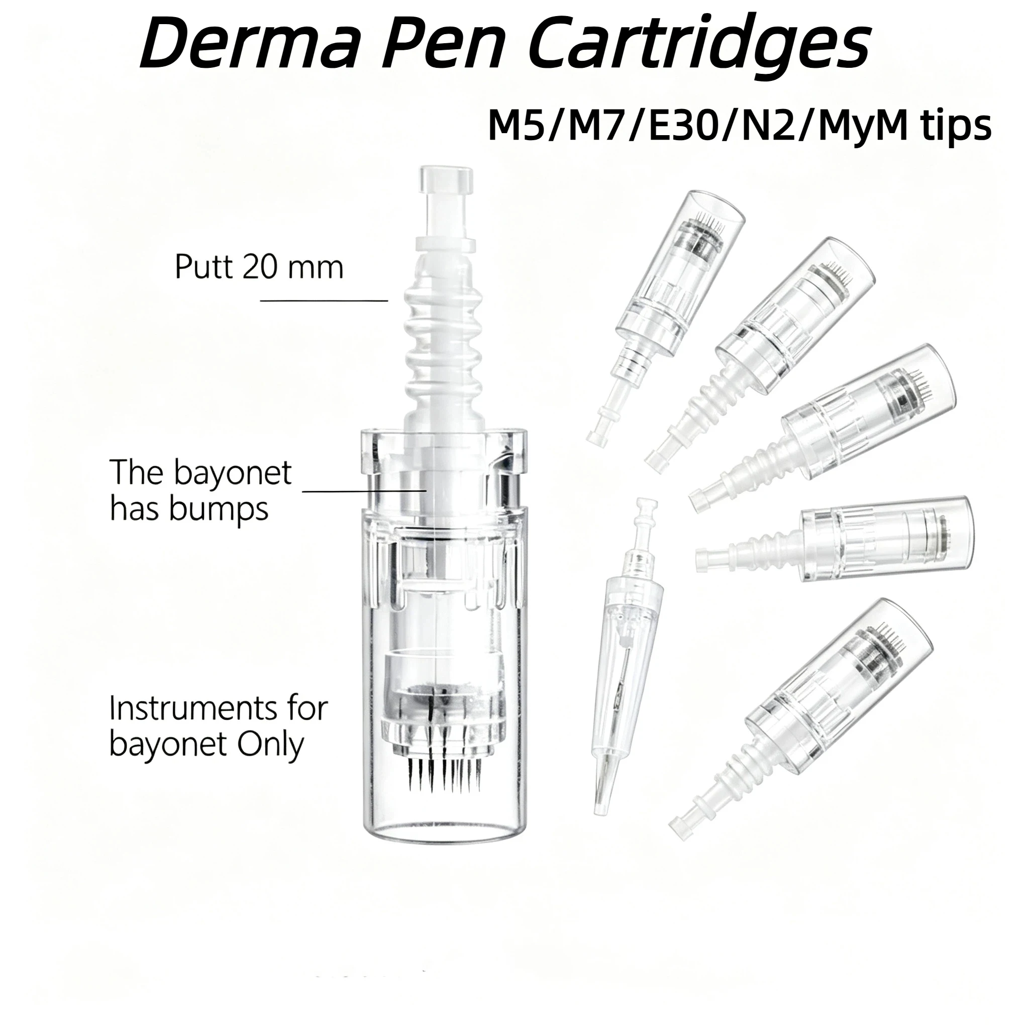 Фото Сменные картриджи Dr. Pen M5, M7, E30, N2, MyM: иглы из медицинской нержавеющей стали для лечения акне, шрамов и морщин №1