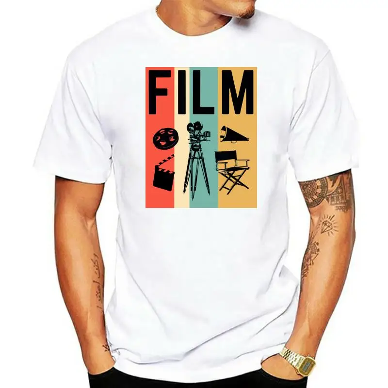 

Fashion Men T shirt Vintage Film Cinema Shirt Retro Movie Maker Gift