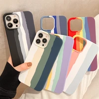 official original solid color liquid silicone shockproof case for iphone 13 12 11 pro max xr xs x 6 6s 7 8 plus mini candy cover