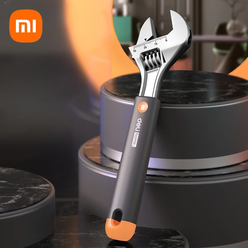 Xiaomi Deli 8-дюймовый гаечный ключ из высокоуглеродистой стали экономичный