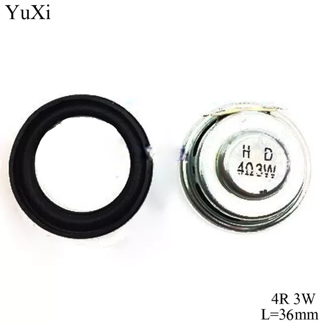 

YuXi 4/8 Ohm 1W 2W 3W 4R 8R 0.5/1/2/3/5W 28mm 30mm 36mm 40mm 45mm 50mm 57mm Diameter Loudspeaker Loud Speaker