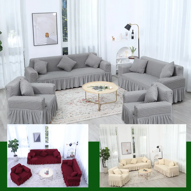 

Straight Sofa Cover for Couch Armchair Covers Sofas 2 and 3 Seats Corner Living Room Modern Sides Chair Elastic Set Furniture