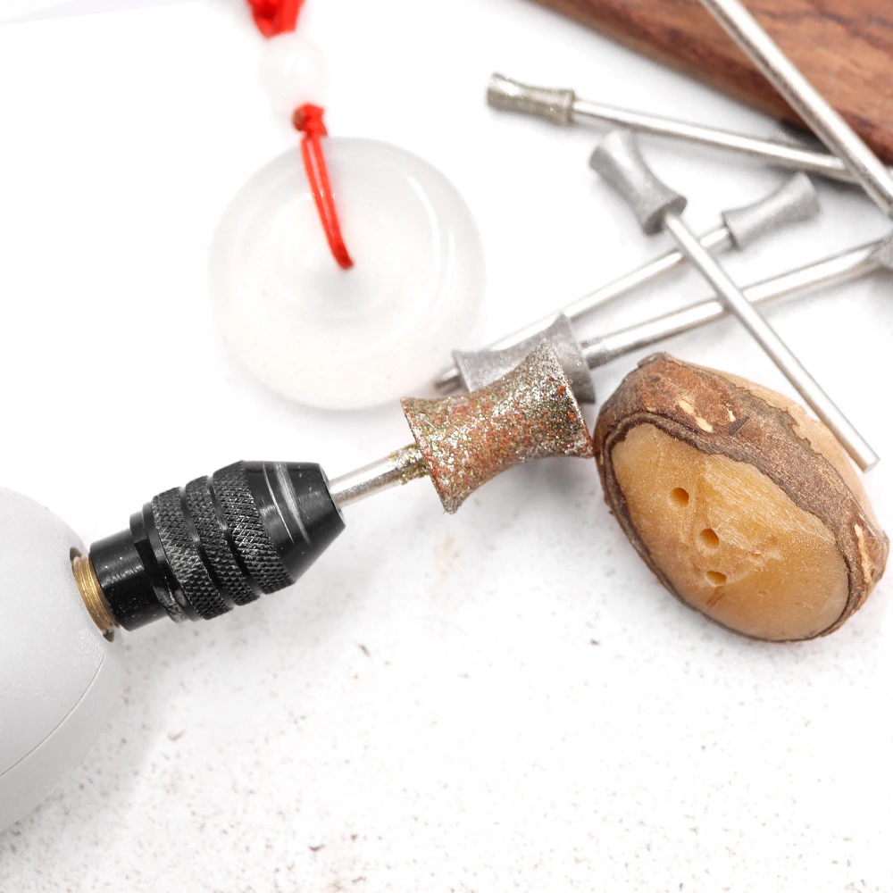 Фото 6шт 80 #   Нефритовый орнамент, круглые сверла, кольцо для полировки, нефритовая резьба, формирование, полировка, шлифовальный инструмент для филе, инструменты ручной работы «сделай сам» №3
