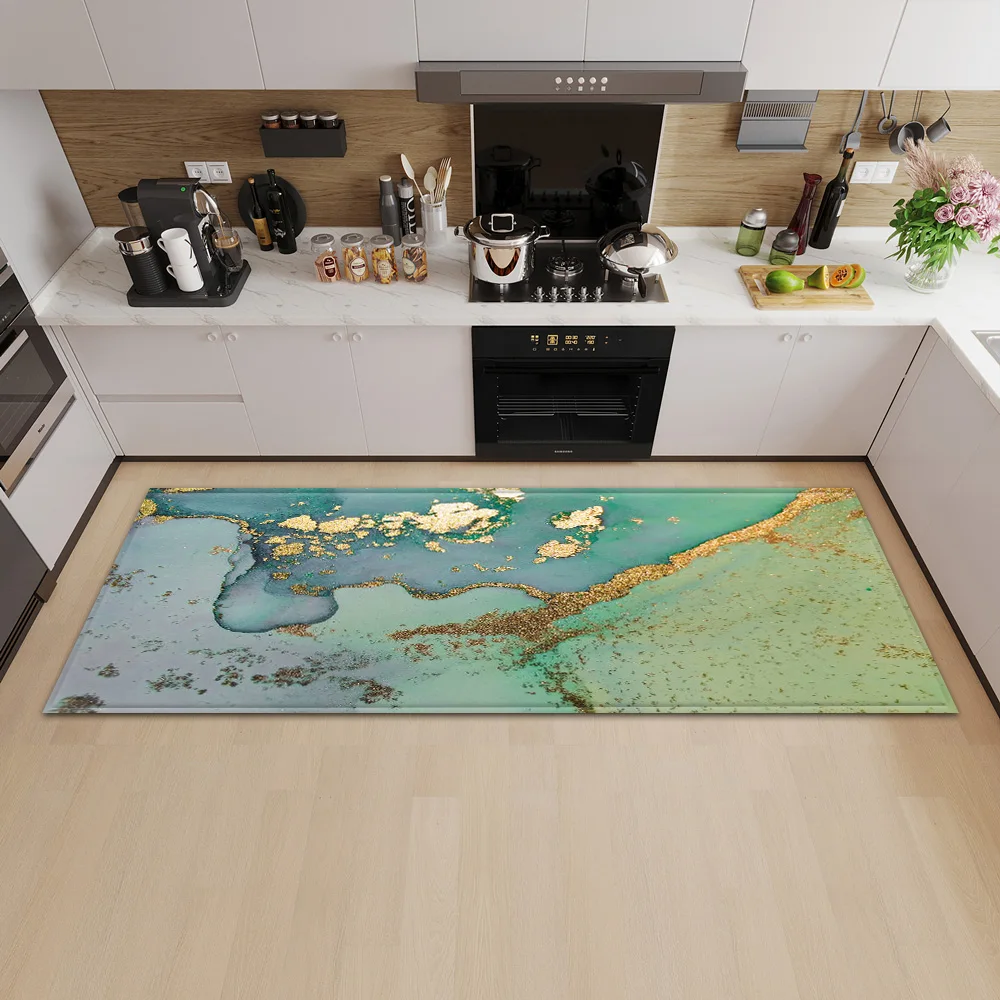 

Современный кухонный коврик, коврик для входной двери, ковер для спальни, домашний Коврик для прихожей и ванной, нескользящий напольный Дек...