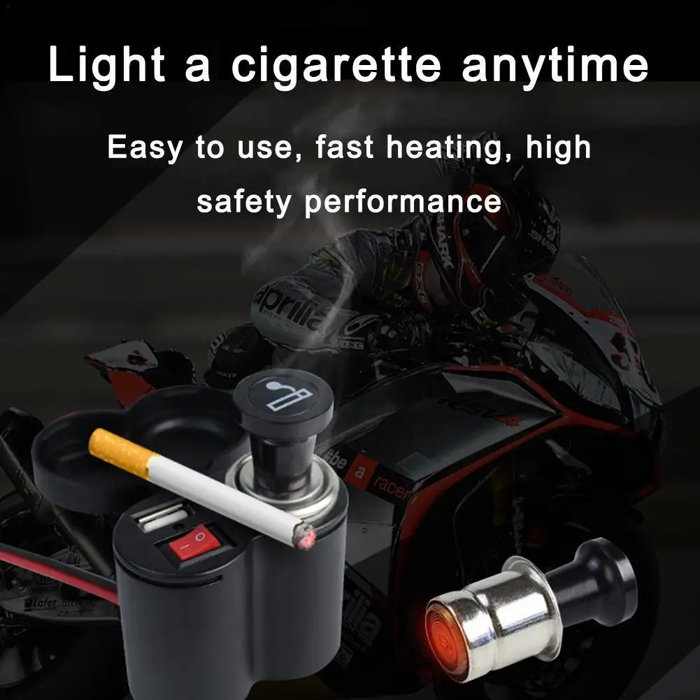 

Водонепроницаемое Зарядное устройство USB на руль мотоцикла адаптер прикуривателя 12 В фоторозетка