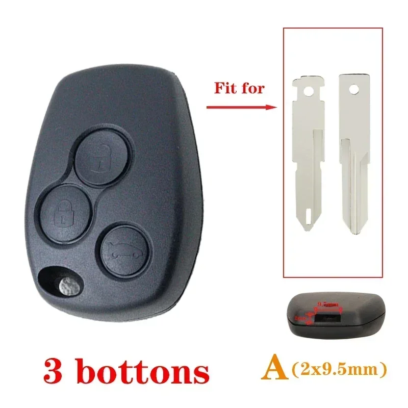 

Car Key Housing Key Case Shell for Renault Logan Sandero Fluence Vivaro Master Traffic Duster Modus Clio 3 Twingo DACIA Kangoo