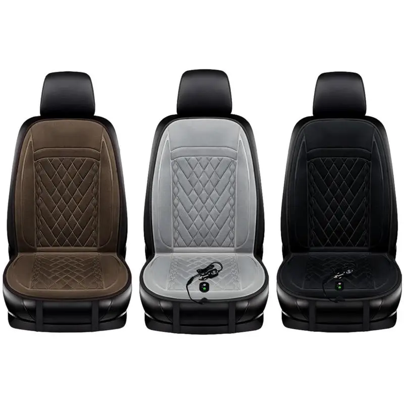 

Seat Cover Car 12V Flannel Fast Heating Electric Heated Seat Cushion With Pressure-Sensitive Car Winter Accessories Fluence
