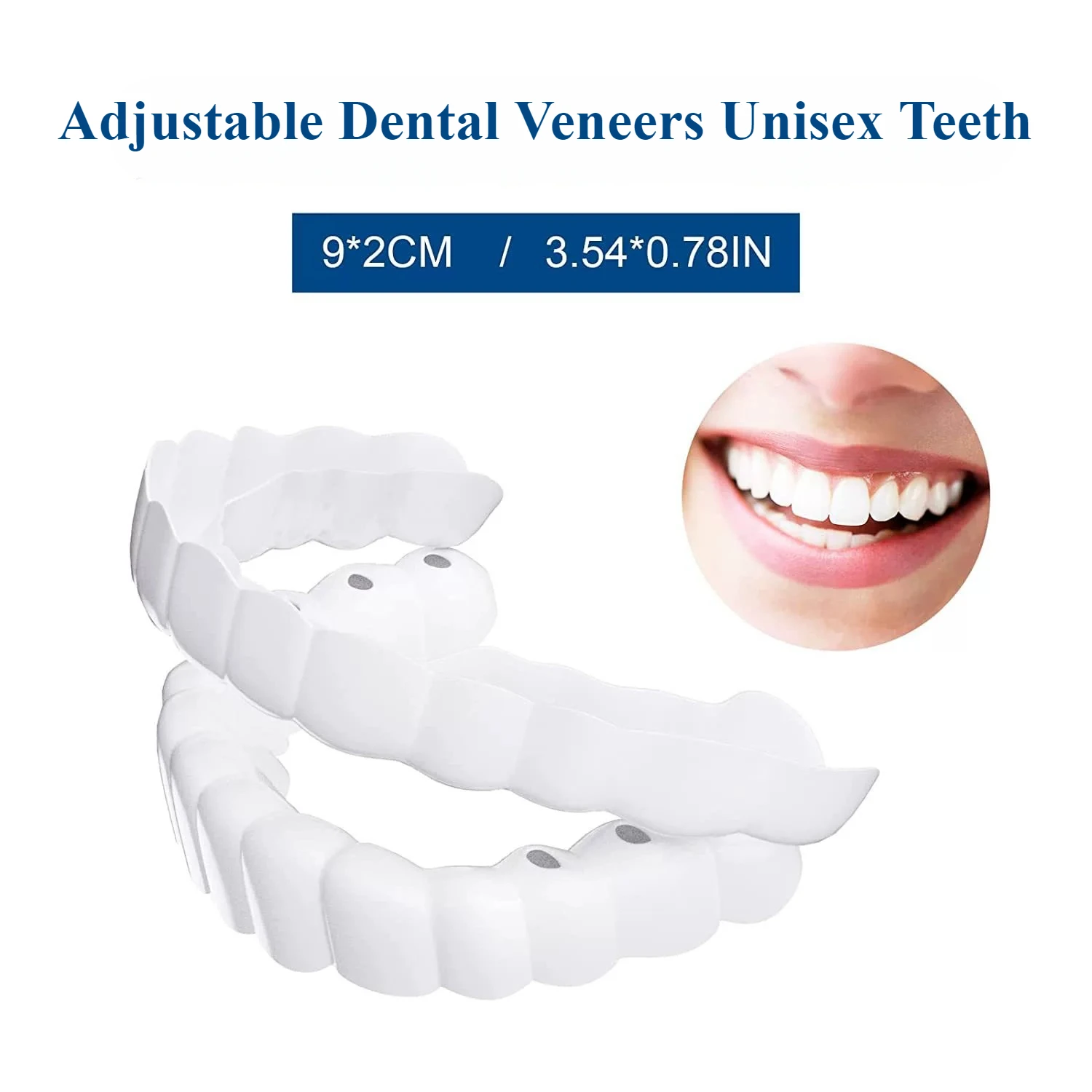 1 Пара регулируемых зубных виниров унисекс зубной шпон для мужчин и женщин