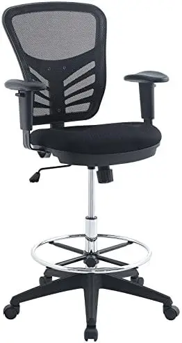 

Mesh Office Chair with Fully Adjustable Vegan Leather Seat In Black Chair soft for desk Sillas gamers Kneeling chairs Office cha