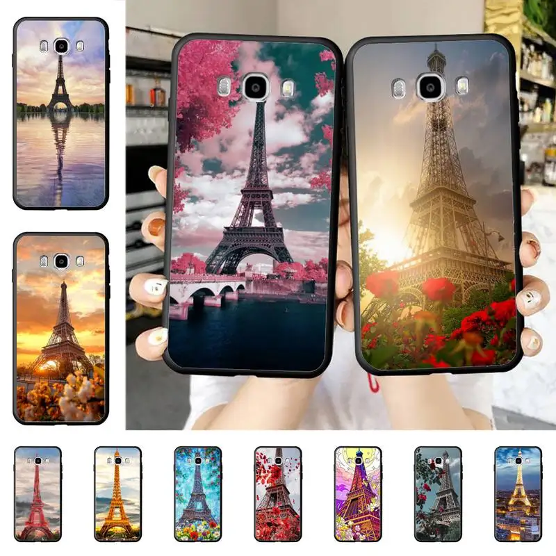 

Romantic Paris Eiffel Tower Phone Case for Samsung J 2 3 4 5 6 7 8 prime plus 2018 2017 2016 core