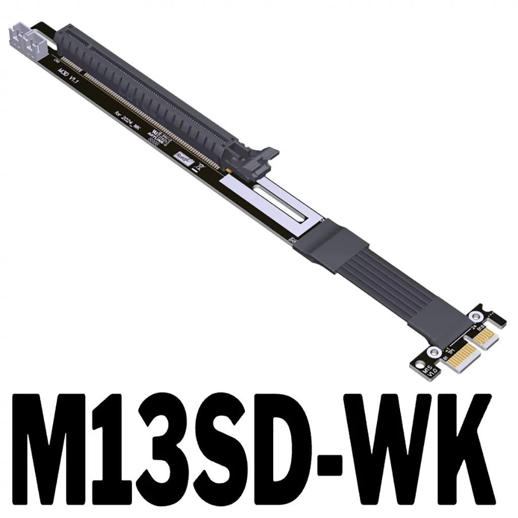Удлинительный кабель для видеокарты PCIe4.0x16–x1 A/N PCI-E 4.0x1 gen4 16G/bps RTX3090 RX6800xt
