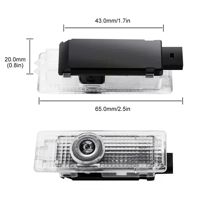 2 шт. светодиодный автомобильный дверной приветственный логотип Ghost Shadow Light