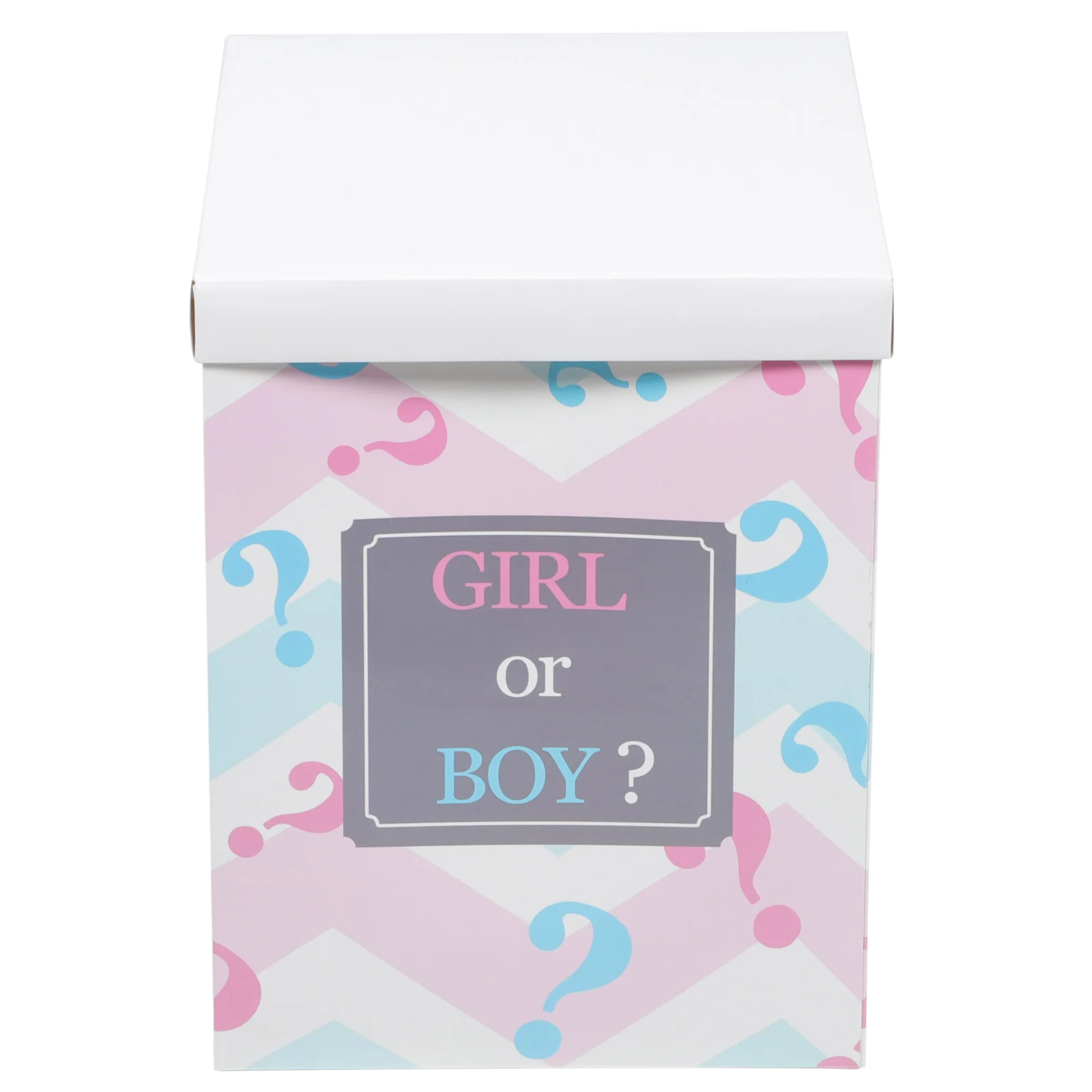

Boy Girl Gender Reveal Party Decorations Baby Shower Blocks Cake Decorating Paper Birthday Balloon
