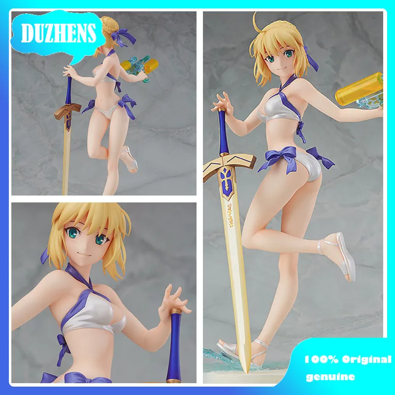 

100% оригинал: Fate FGO Altria Pendragon купальник стиль 23 см ПВХ фигура аниме модель игрушечная фигура КОЛЛЕКЦИЯ куклы подарок