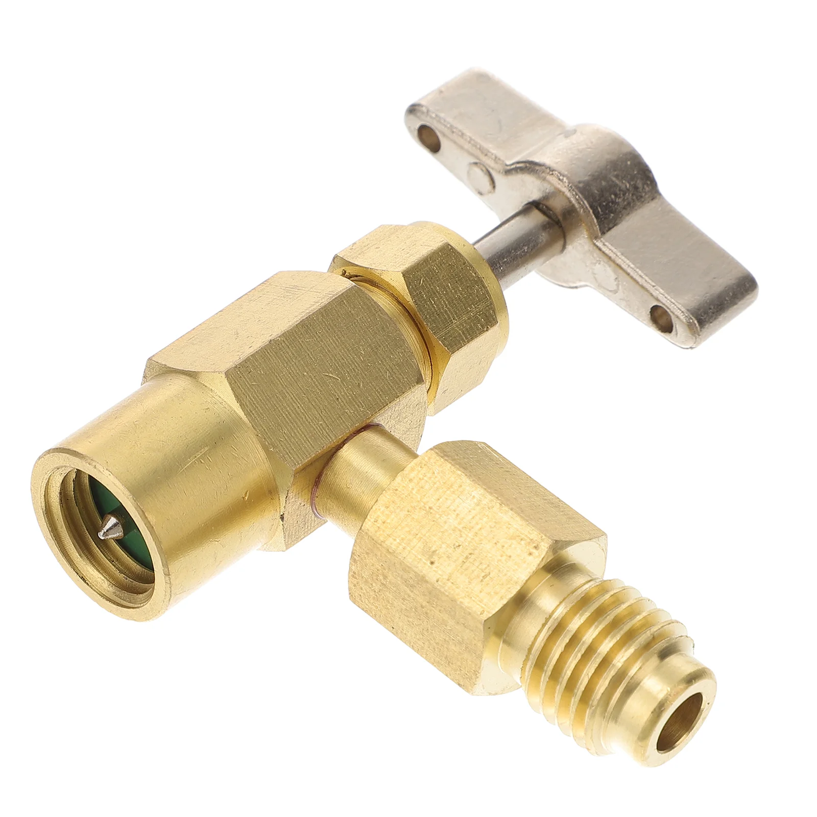

Refrigerant Sealed Valves R134A Self-Sealing Can Tap The Adapter Fitting Kit Brass AC Bottle Opener SAE Dispenser