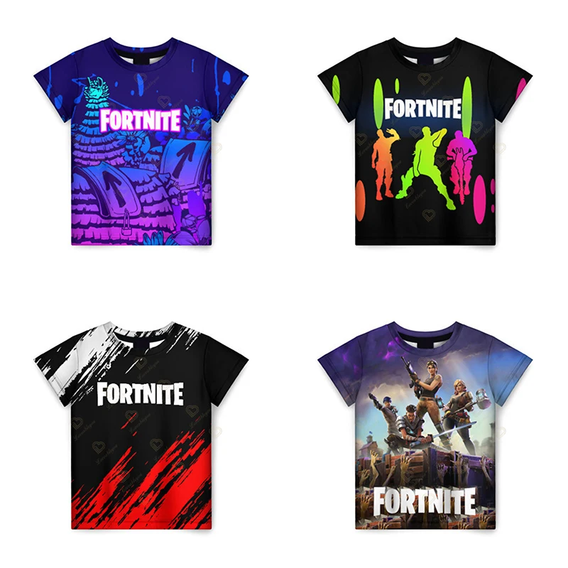

2022 Fortnite New Summer T Shirt for Men 3D Printed Women's Clothing Cool Boys Girls Short Sleeve Children Tee Shirts
