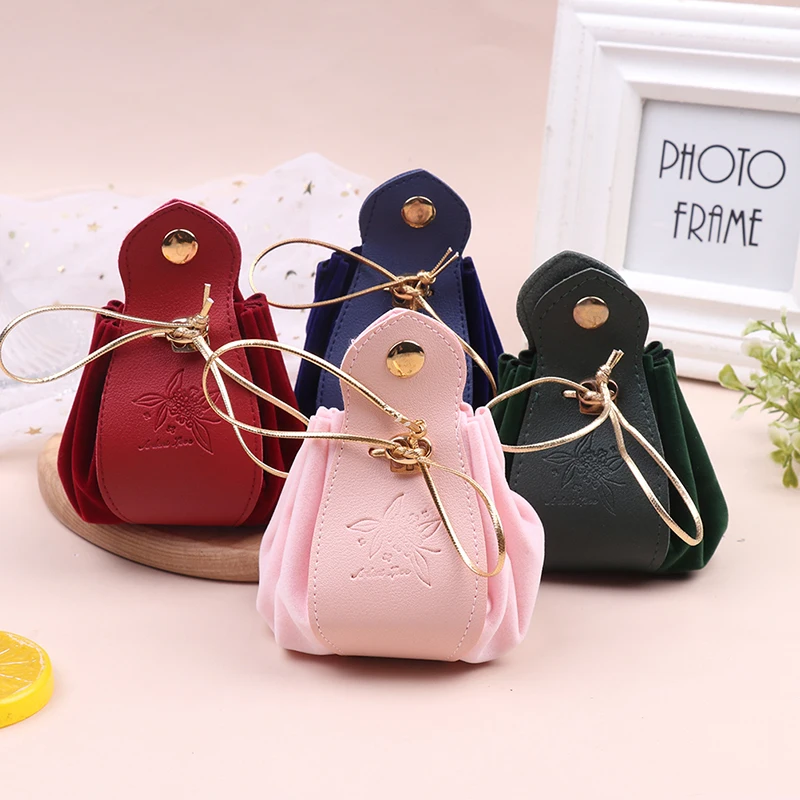 

1 шт. креативная сумка из искусственной кожи на шнурке, портативная Подарочная бижутерия, Свадебный органайзер для конфет, сумка, карманное украшение для свадебной вечеринки