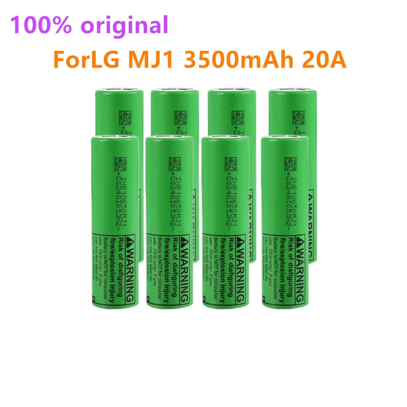

10pcs 2022 New 100% Original MJ1 INR18650 Battery 3.7v 3500mAh 18650 Li-Ion Rechargeable Battery ForLG MJ1 3500mah battery