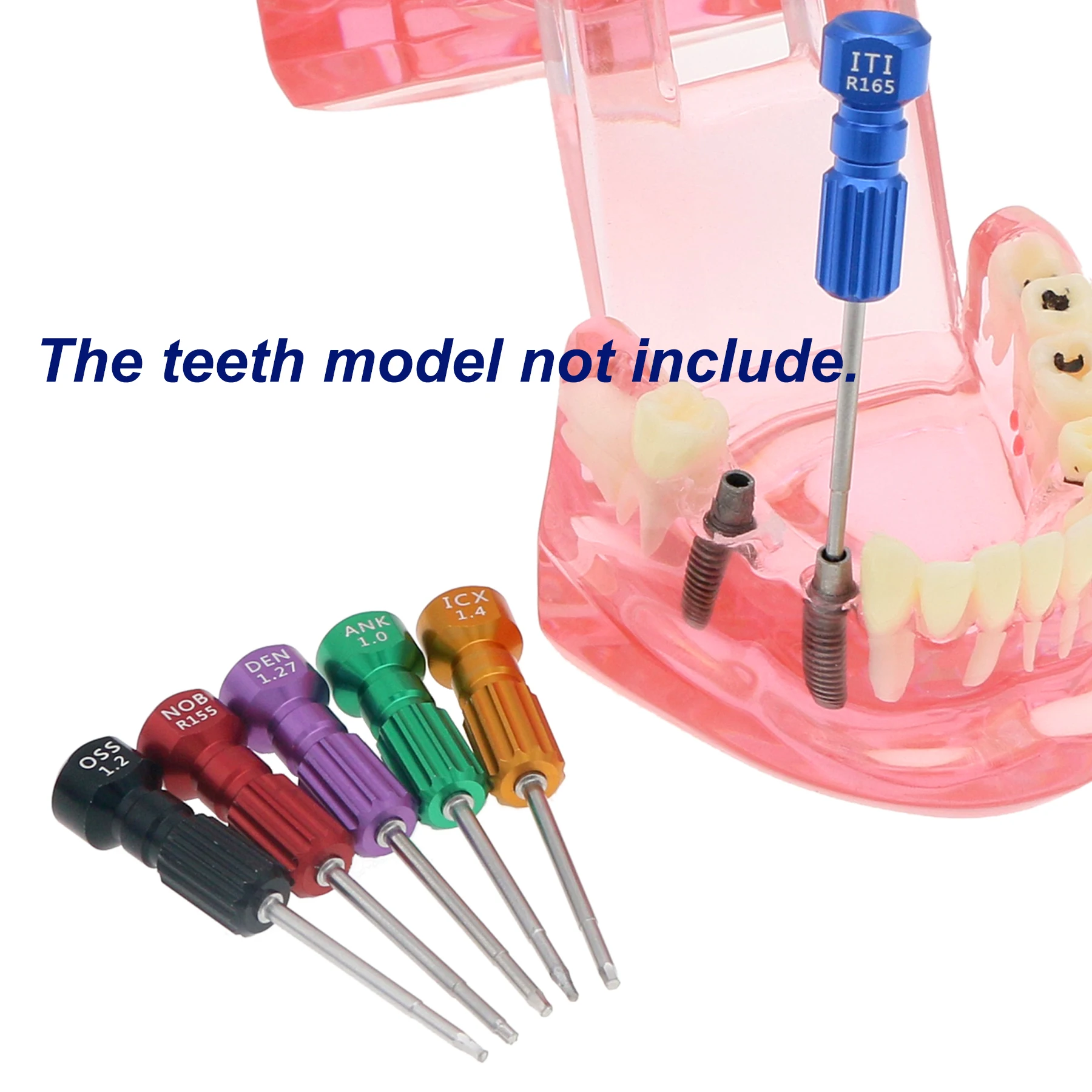 6Pcs Dental Lab Abutment Hex Screwdriver Implant Tool Screw Driver Kit