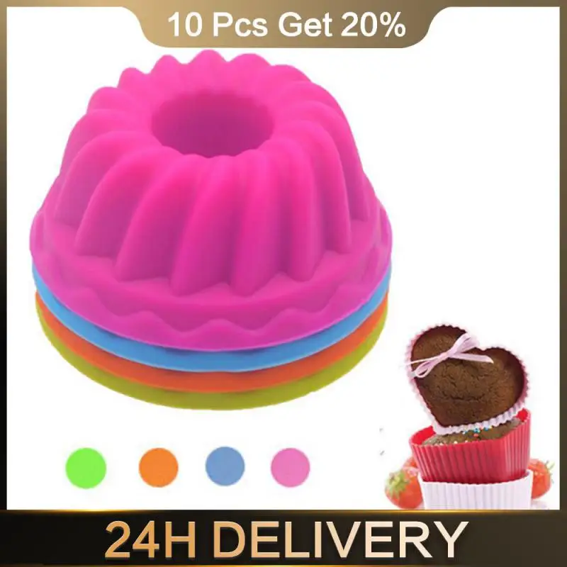 

12 шт./набор, силиконовые формочки для выпечки