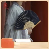 qianlong yubi home decorative fans heart sutra ancient style han chinese style folding fan