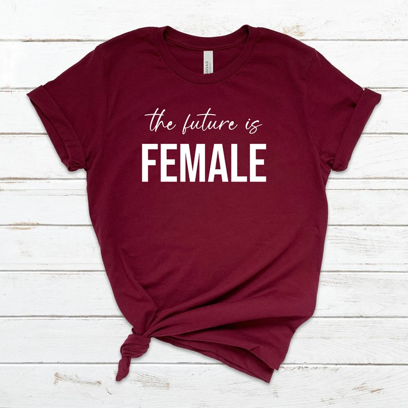 Новинка женская футболка со слоганом будущее феминистские футболки рубашки