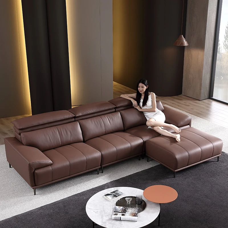 

Durable leather sofa, the latest sofa design living room furniture