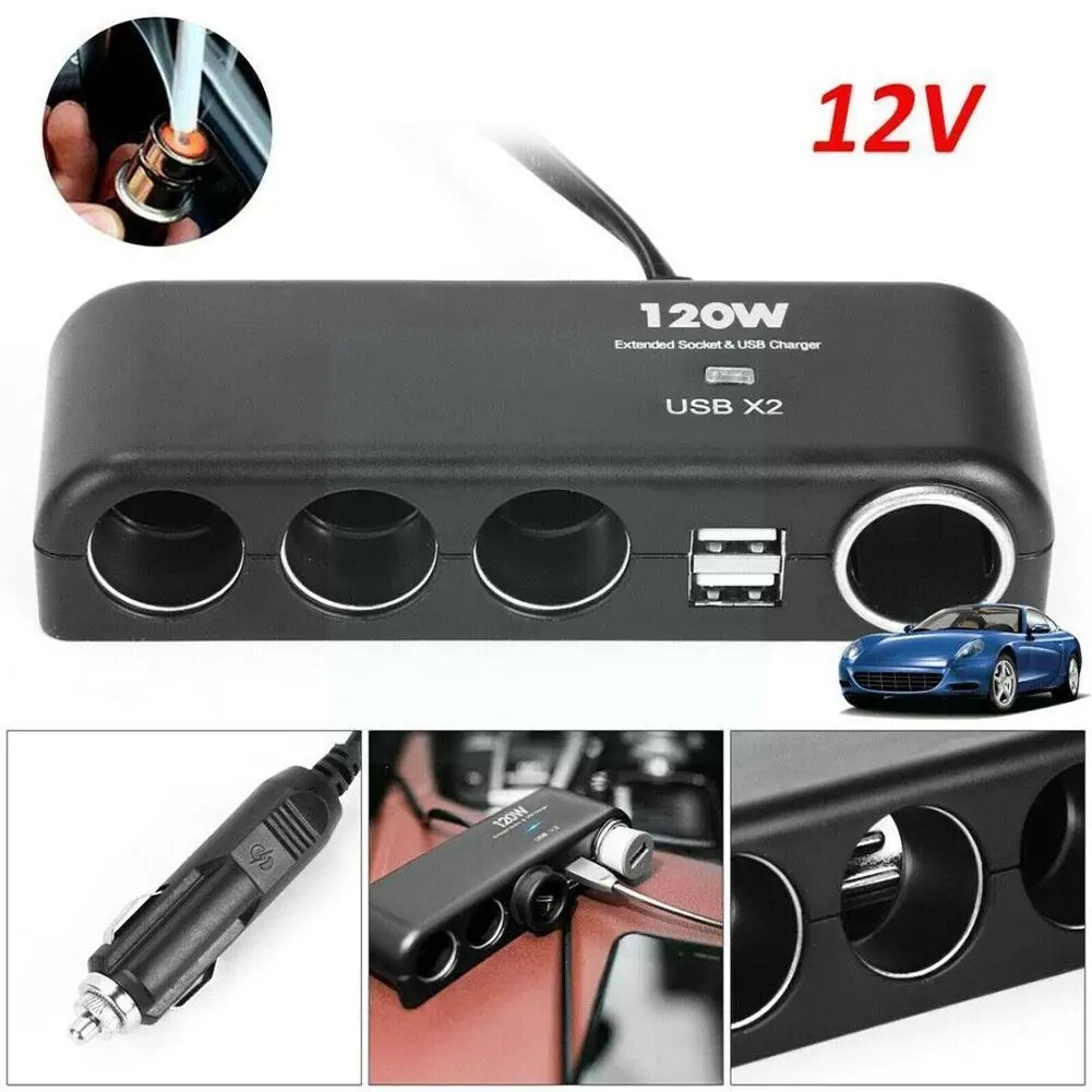 

Разветвитель USB для автомобиля, 12-24 В