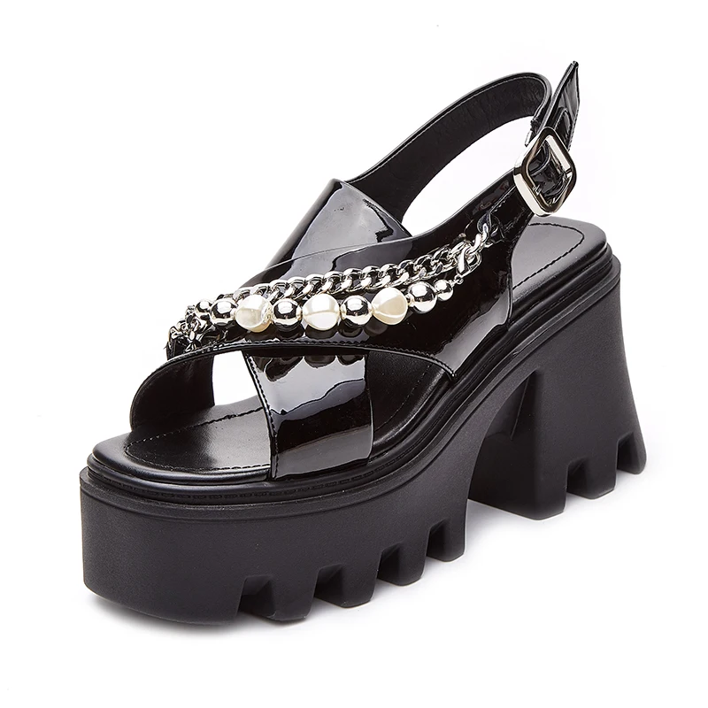 

Luxury Sandals Woman Summer 2022 Fashion Wedges Designer High Heels Women's Shoes Party Roman Platform Sandals for Girls Pumps
