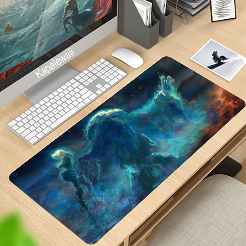 

The Elder Scrolls V Skyrim Computer Gaming Mouse Pad Large Rubber Mousepad Locking Edge Laptop Notebook Keyboard Mat for Home
