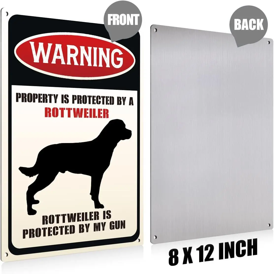 Lumnum Plte 760 Забавная собака Wrnng Metl lumnum Sgns Property s Protected By Rottweler Decortve Plques для женщин Fmly Fre