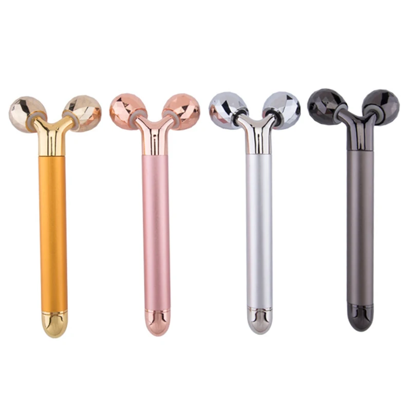 

New 3D Roller Electric Tightening Anti-wrinkle Bar Facial Vibration Slimming Face Roller Beauty Skin Face Care Lifting StickTool