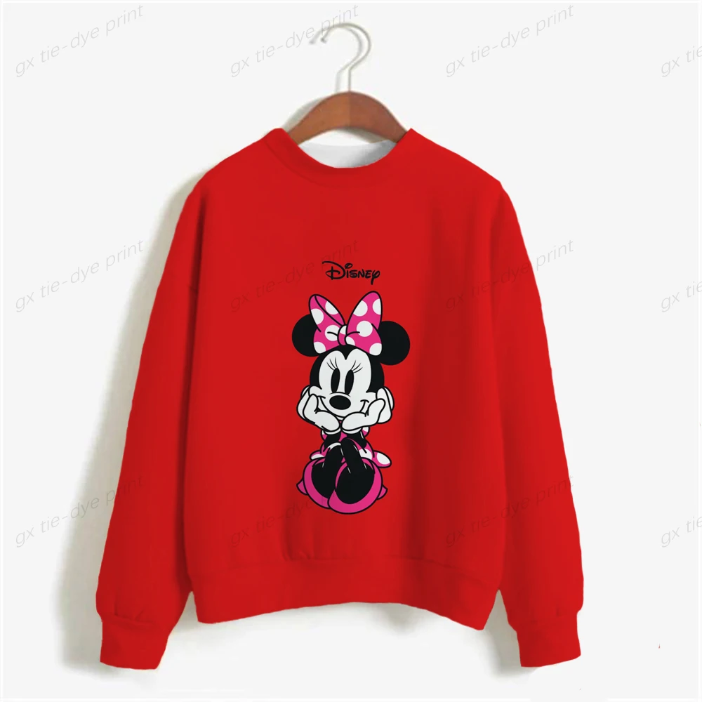 

Disney Mickey Mouse Print Women's Crewneck Sweatshirt Tops Streetwear 2022 Women Baggy Sweater Sweatshirt Autumn 90s Pullovers