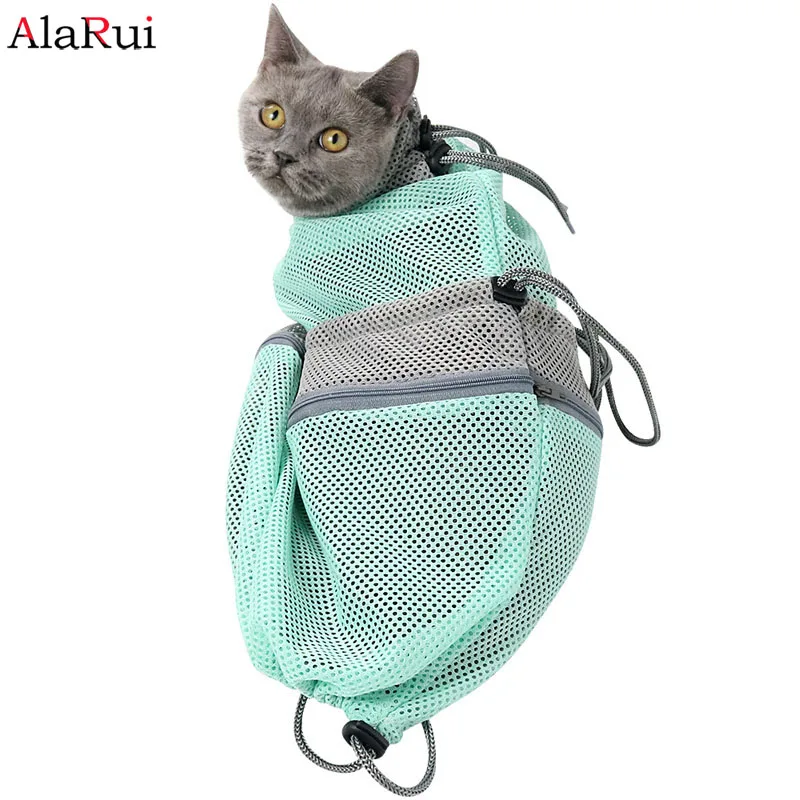 

AlaRui AC01 Detachable Cat Washing Bag Shower Mesh Safely Prevention Scratch Bite Tough Tear Up Pet Bathing Bag Grooming Supply
