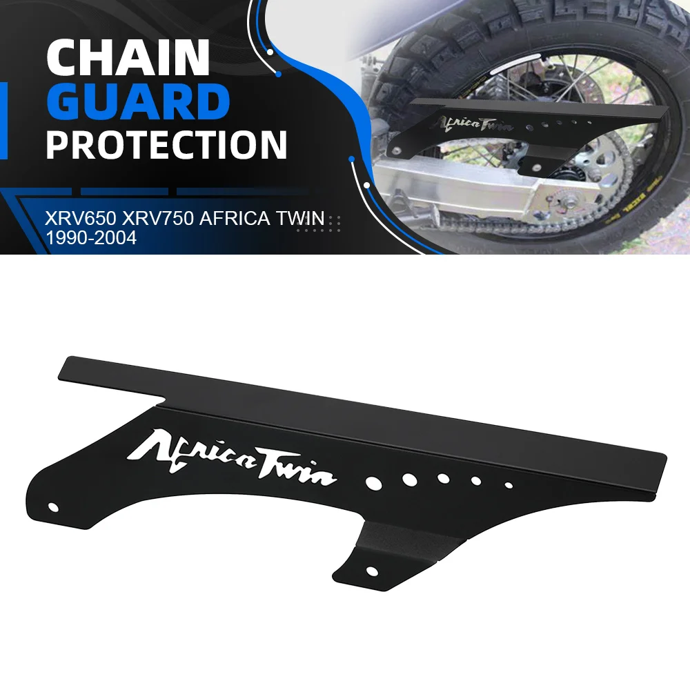 Фото Для Honda XRV650 XRV750 Africa Twin 1990-2004 Аксессуары для мотоциклов Защитный кожух цепи Зубчатого колеса Крышка-защита от грязи XRV 650 750 №2
