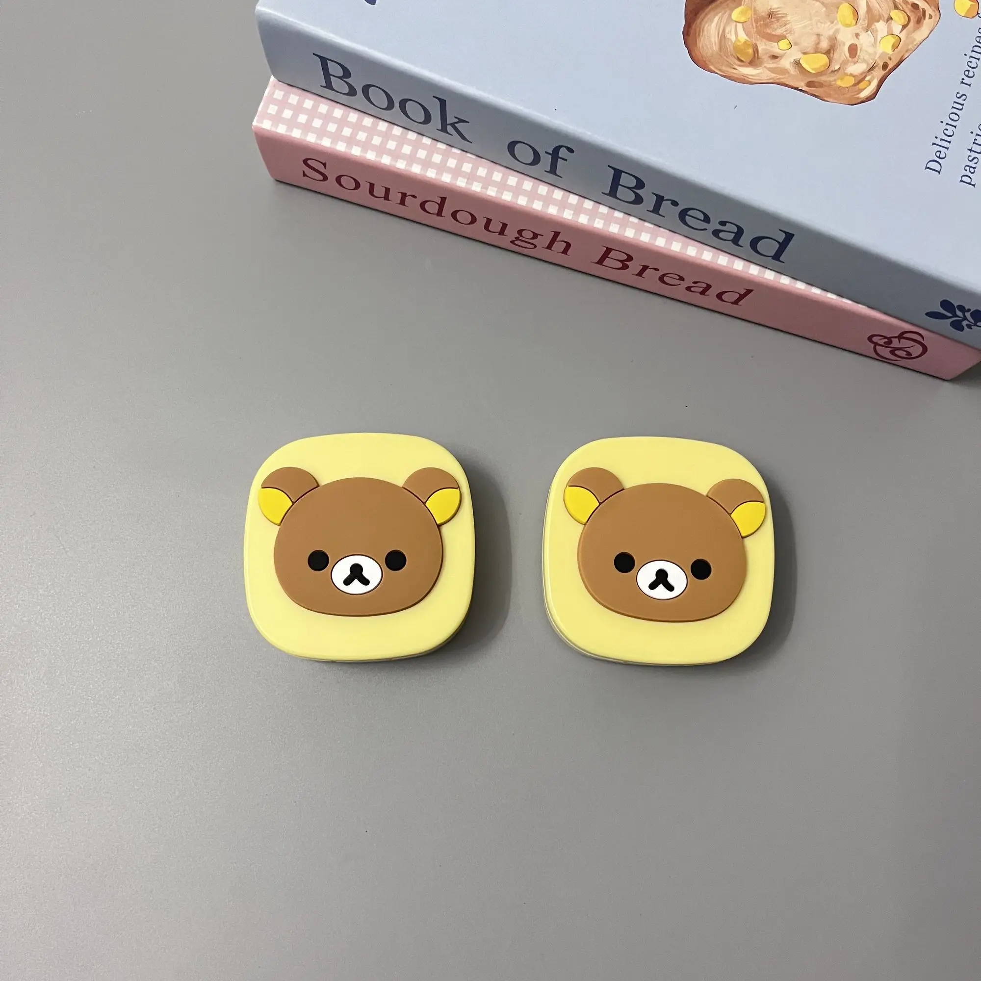 Японская милая коробка для контактных линз R-Rilakkuma мультяшное портативное