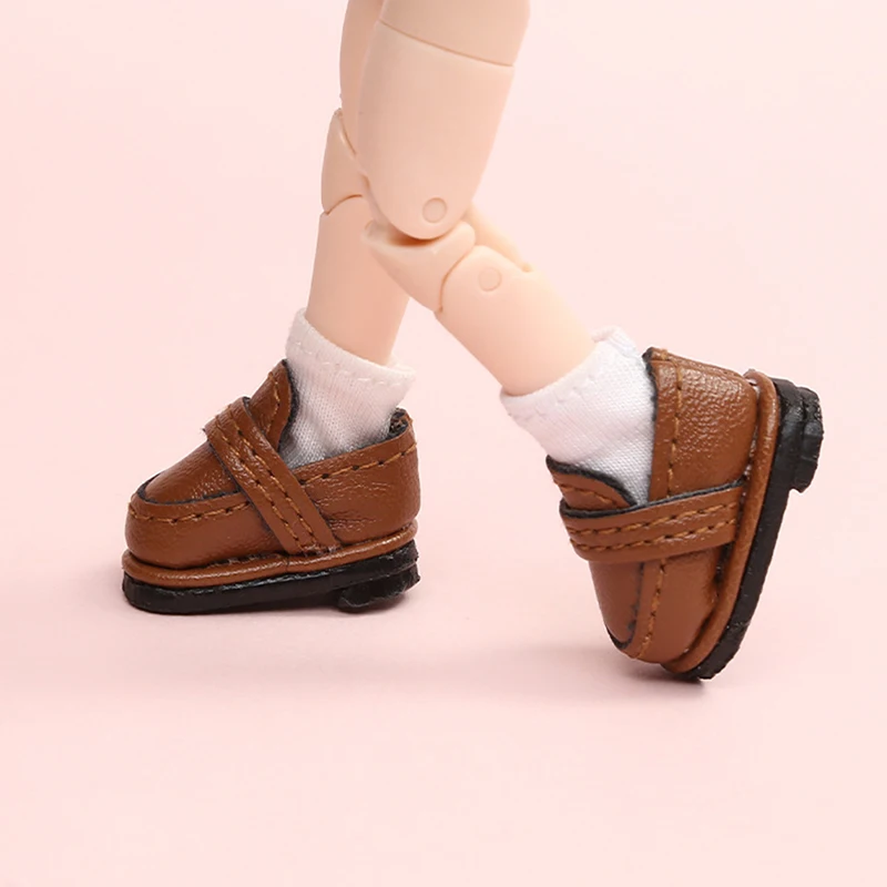 

1 пара 1/12 обувь из искусственной кожи для куклы OB11 мини-форма обуви Студенческая обувь кукольная обувь кукольные аксессуары для декора куклы