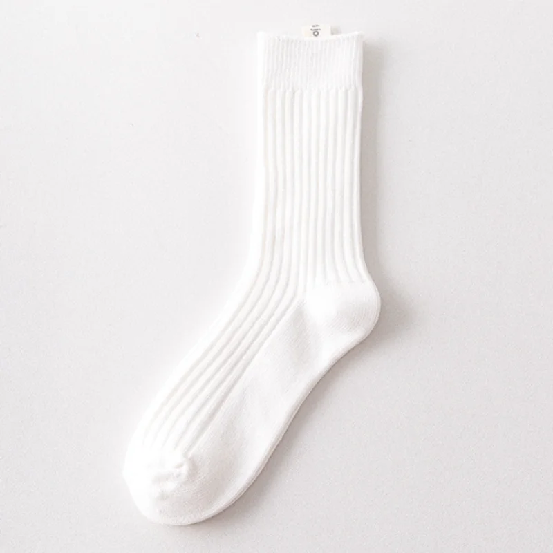 Men's sports socks comfortable and casual tube socks pure colorall-match cotton socks Unisex Socks Solid Middle Tube womansocks