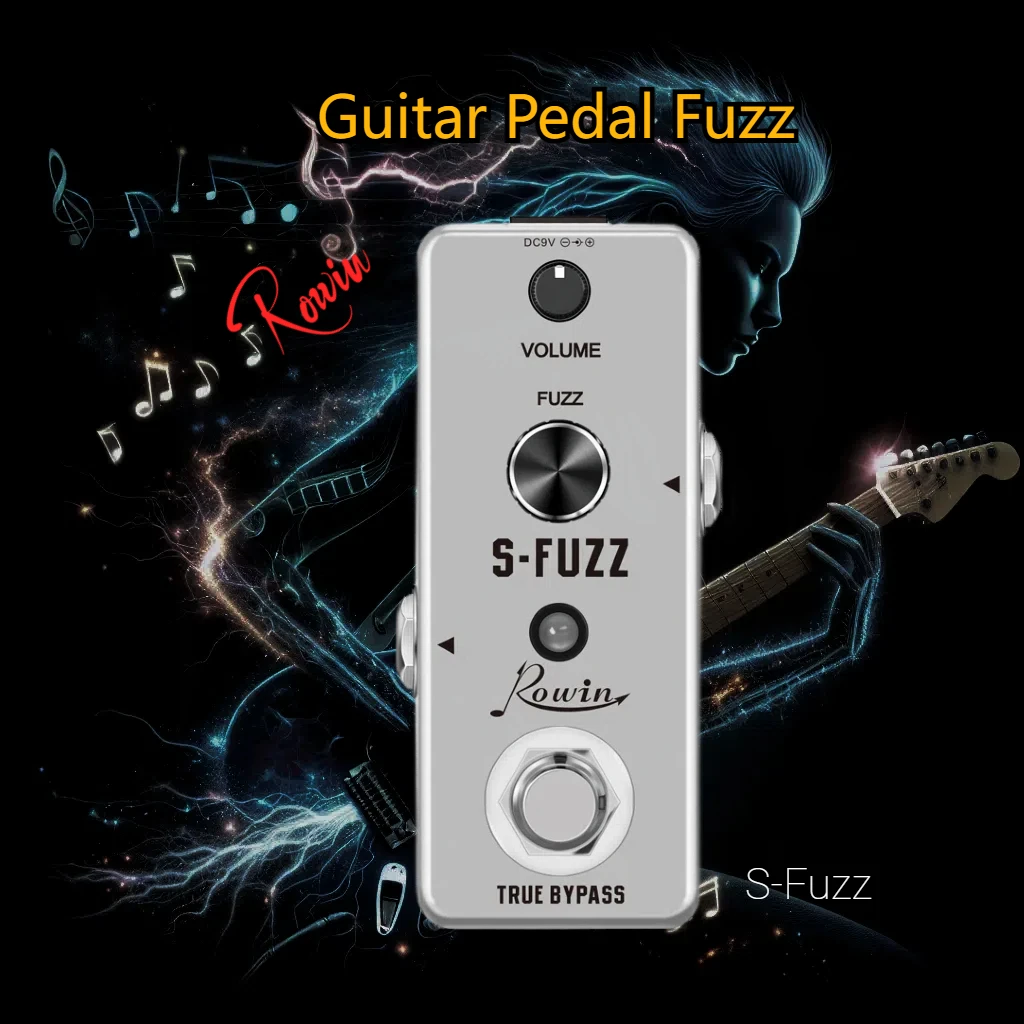 Педаль Rowin для гитары S-Fuzz Classic Smooth Vintage Fuzz Tone эффекты громкости эффектор