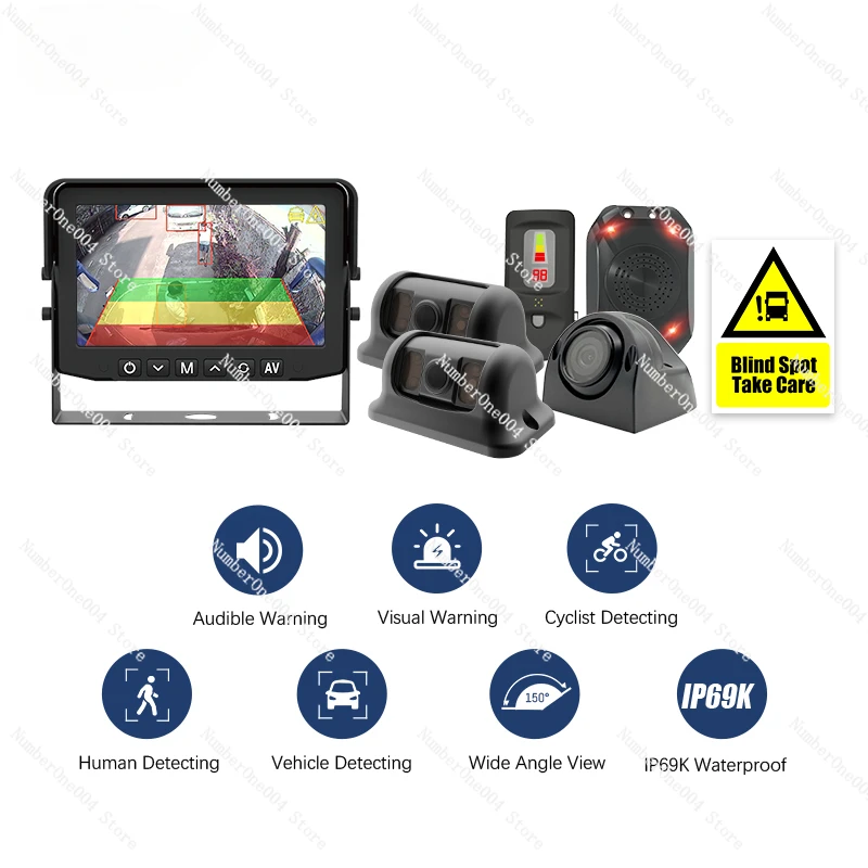 DVS London 2024 безопасная камера PSS MOIS BSIS REIS 12 В 24 AI пешеходная слепых зон